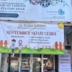 RTG Indonesia Berlakukan Bulan Sehat September Ceria, Ratusan Santri Periksa Kesehatan